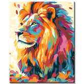 Painting by Numbers Lion Animals Modern Animal Art Painting